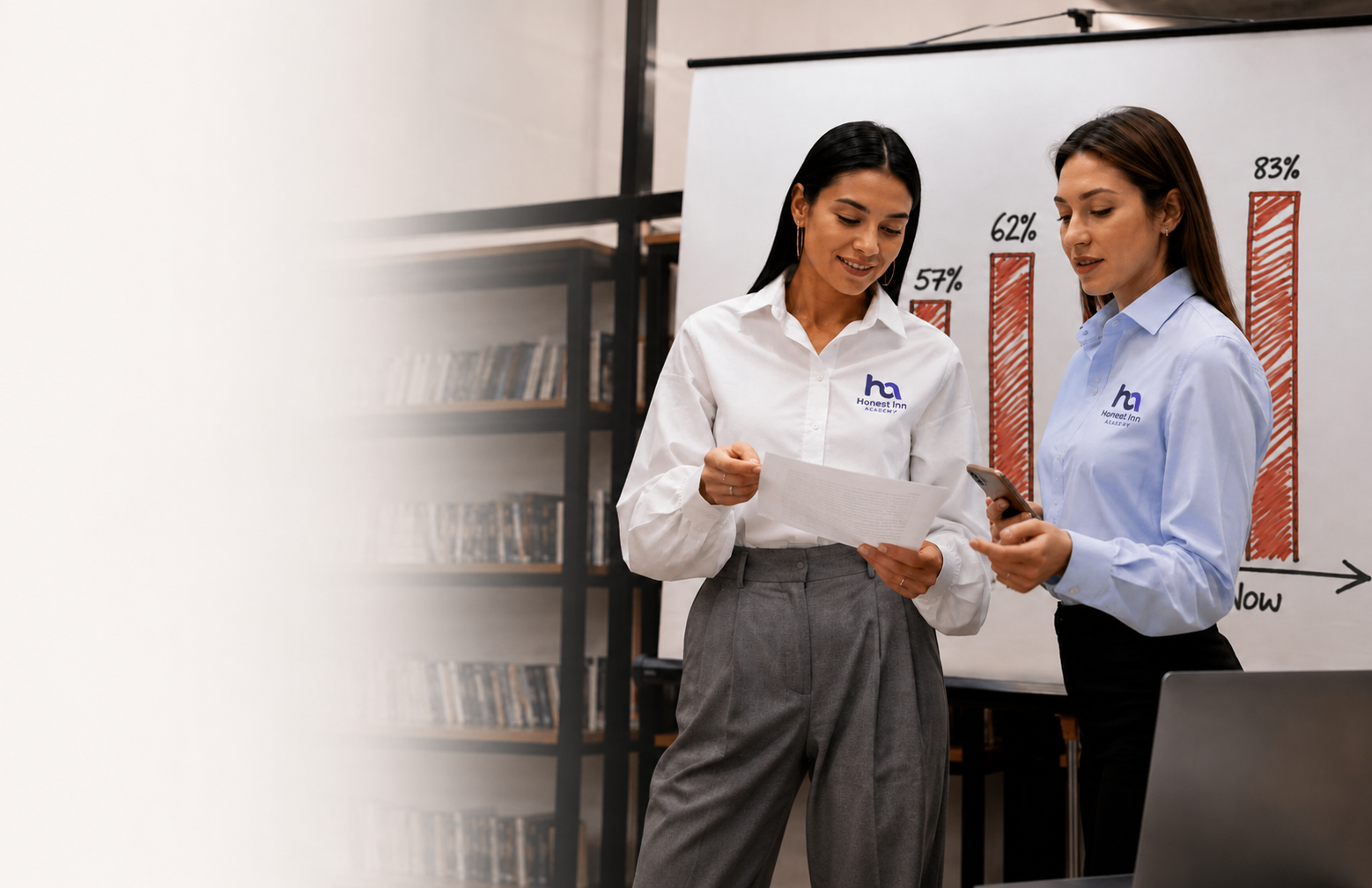 Étudiantes Honest Inn Academy en cours